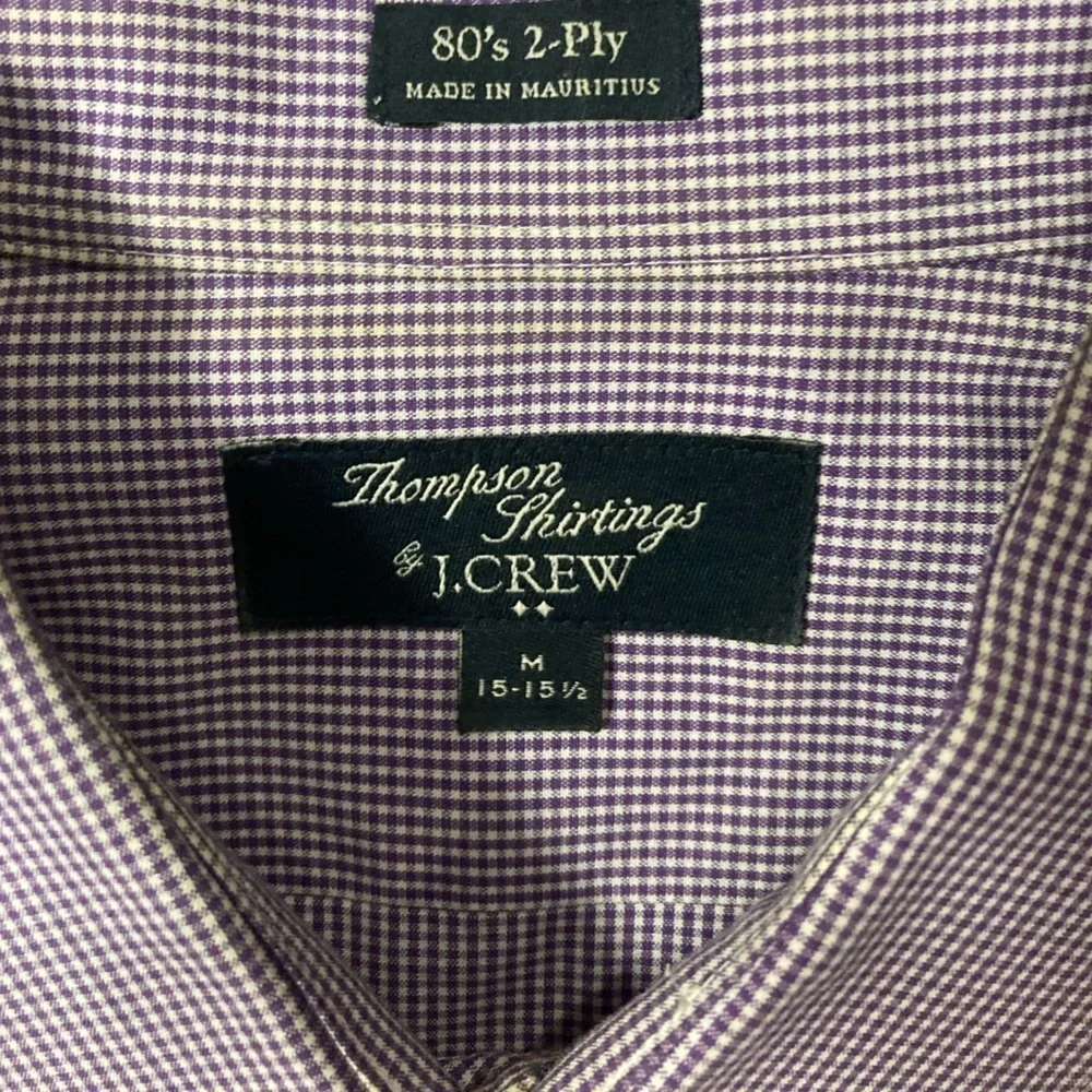 J. Crew 80’s 2-Ply Men’s Medium‎ Purple Button Down Shirt